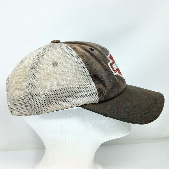 Harley-Davidson Motorcycles Distressed Faded Mesh Trucker SnapBack Hat Cap - Picture 4 of 9